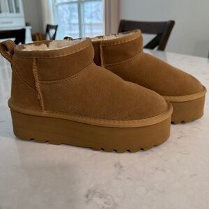 Project Cloud 100% Genuine Leather Ankle Boots